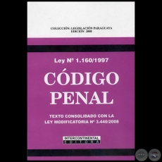 CDIGO PENAL - LEY N 1.160/1997 - Ao 2008